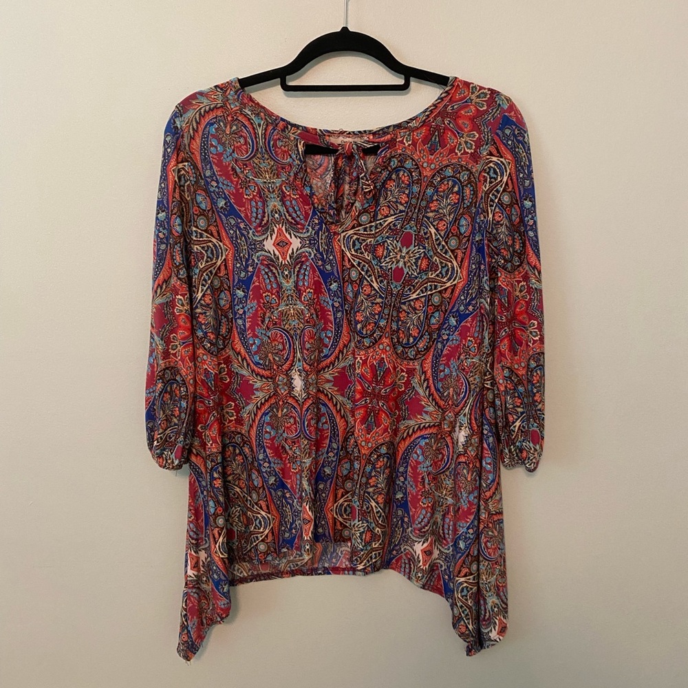 Paisley long sleeve top